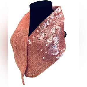 Pink sequined neck wrap
